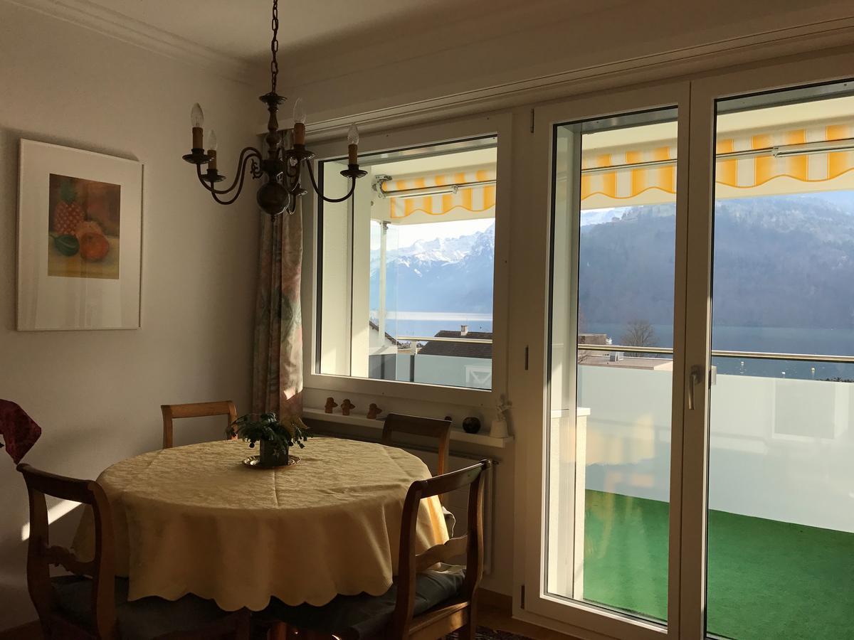Ferienwohnung Mit Seesicht Brunnen Bagian luar foto