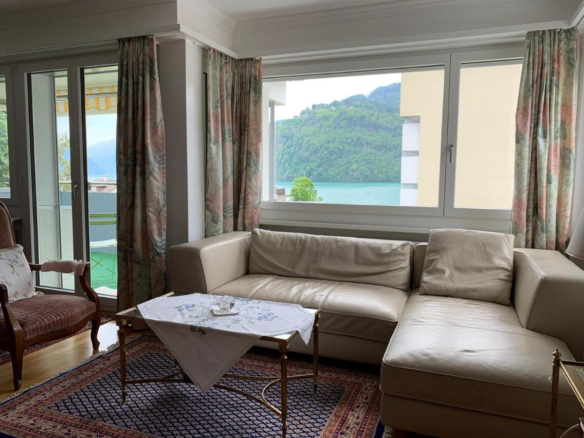Ferienwohnung Mit Seesicht Brunnen Bagian luar foto